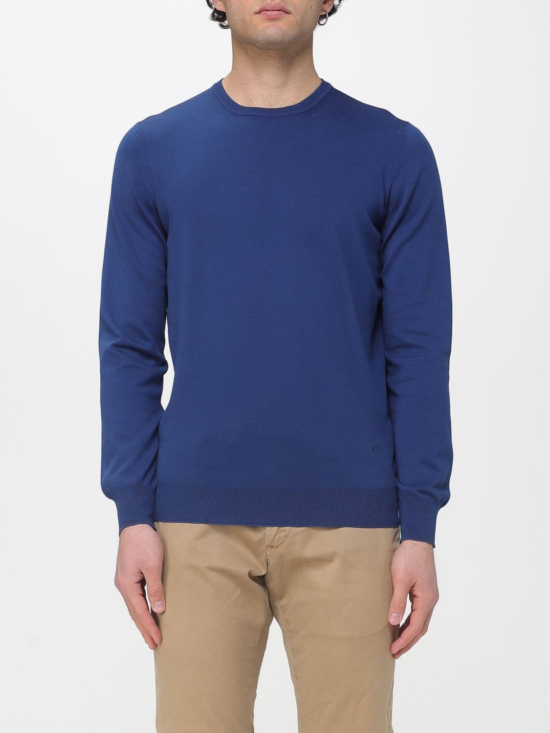 Fay Sweater Men color Denim