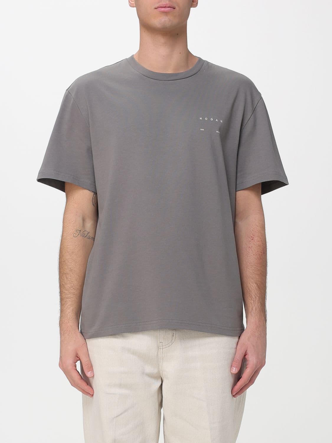 Hogan T-Shirt Men color Grey