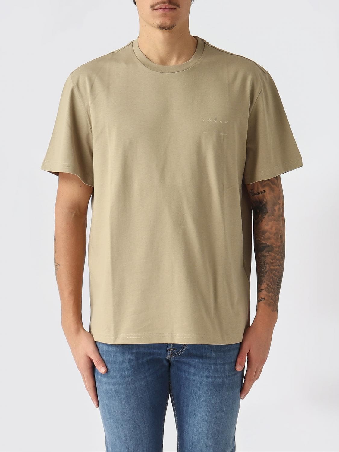 Hogan T-Shirt Men color Beige