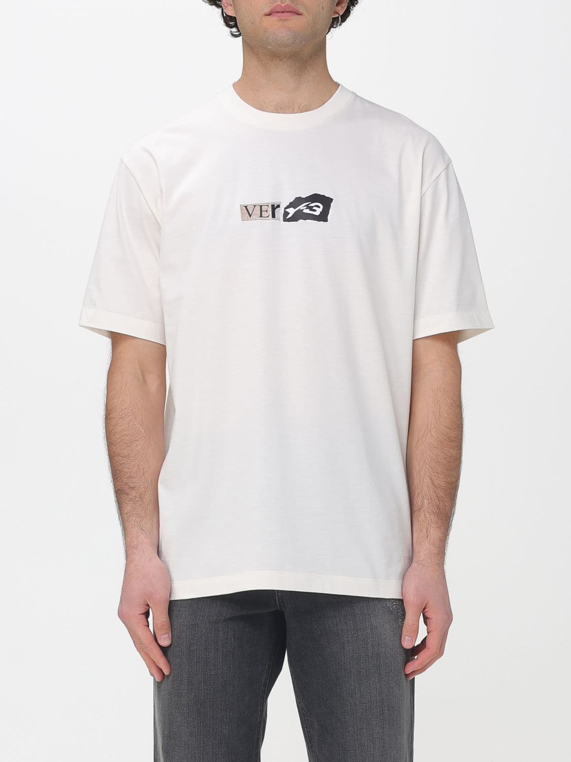 Y-3 T-Shirt Men color Beige