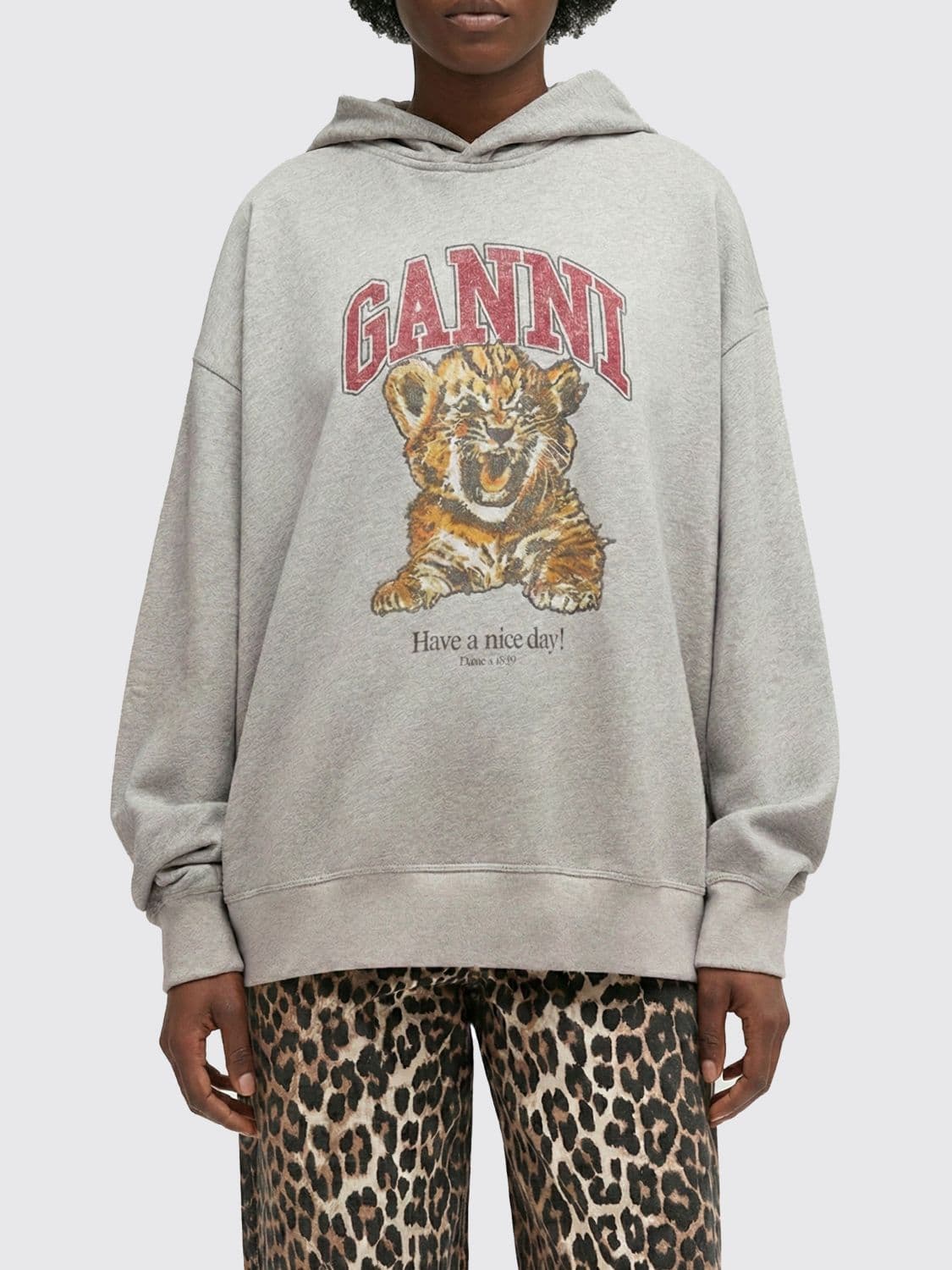 Ganni Sweatshirt Woman color Grey