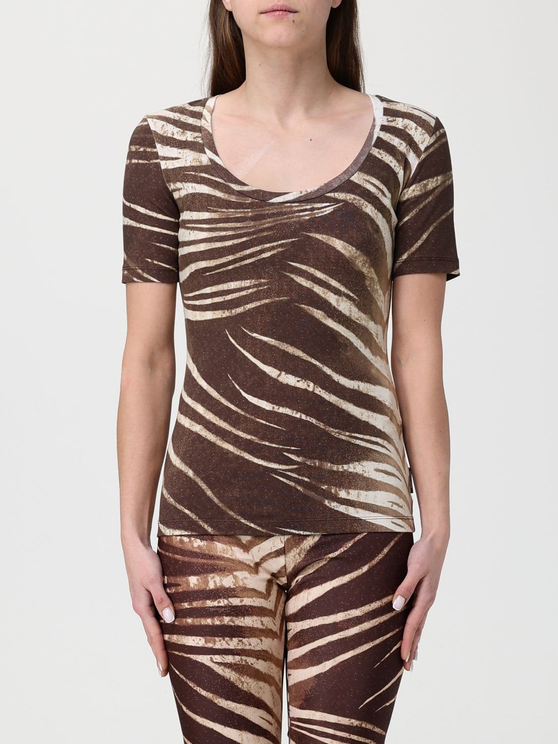 Just Cavalli T-Shirt Woman color Brown