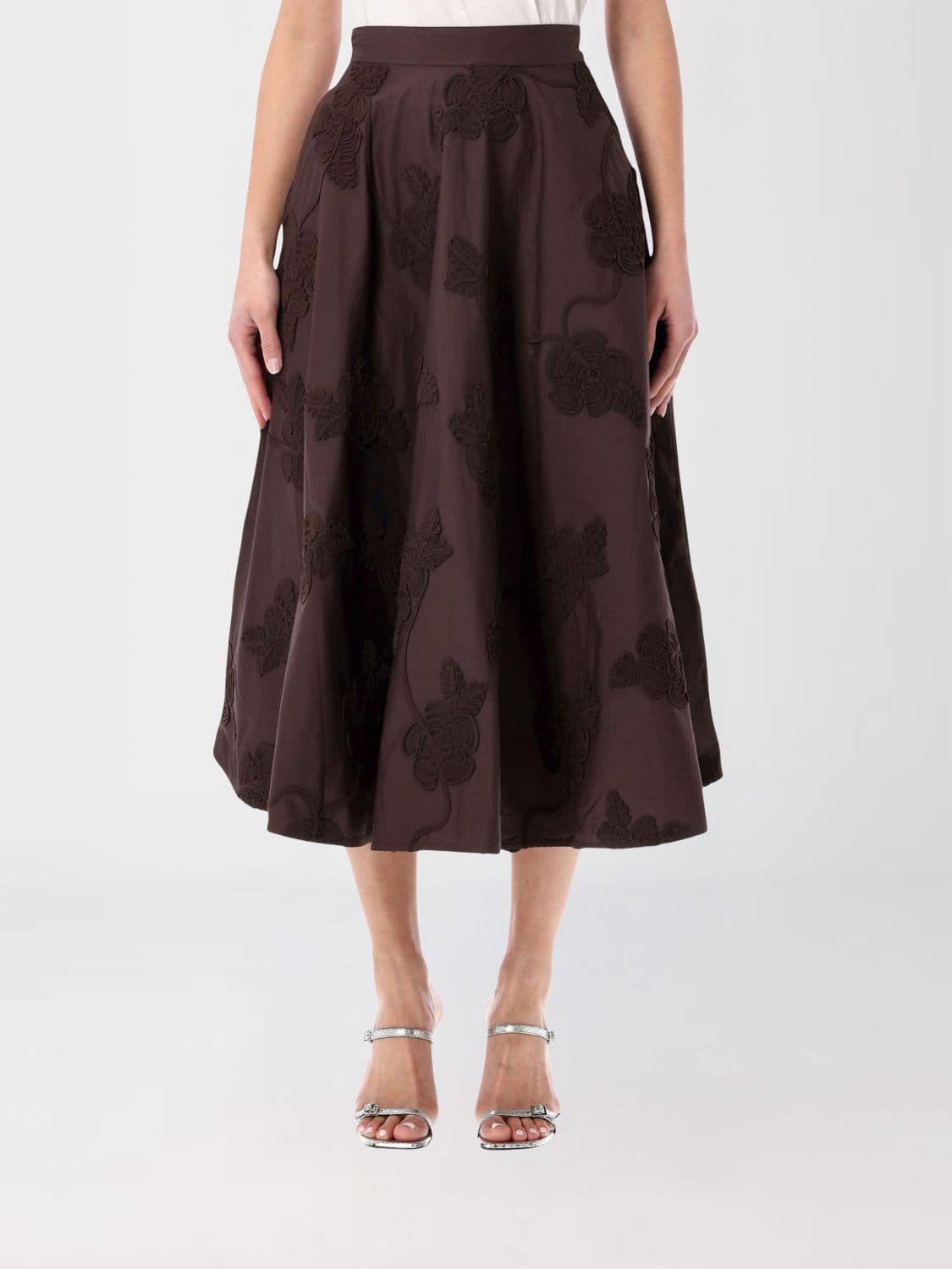 Rotate Skirt Woman color Brown
