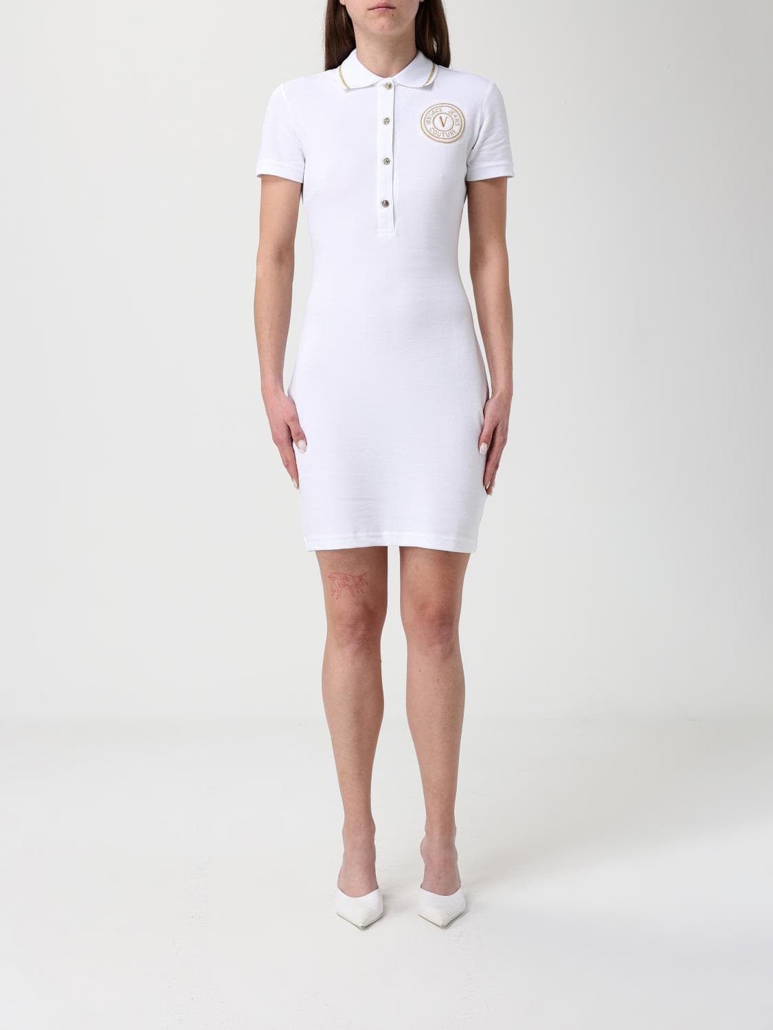 Versace Jeans Couture Dress Woman color White