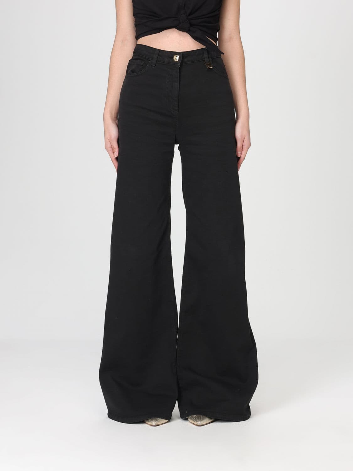 Elisabetta Franchi Jeans Woman color Black