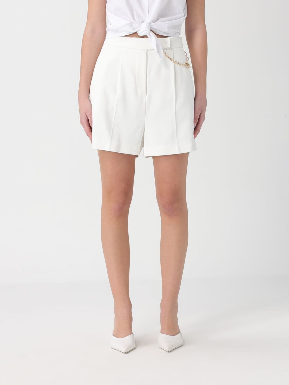 Elisabetta Franchi Shorts Woman color White