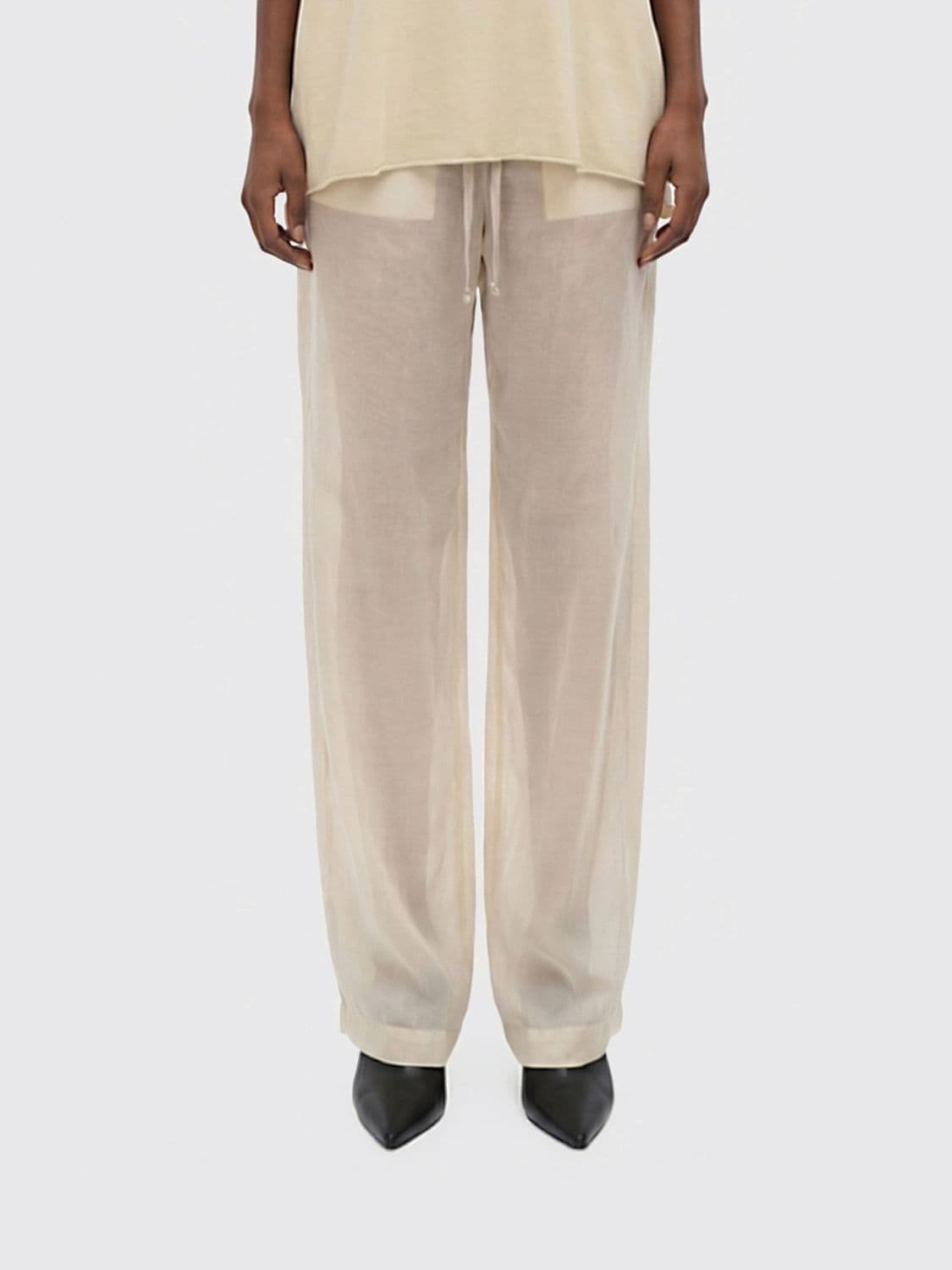 Rick Owens Pants Woman color Blush Pink
