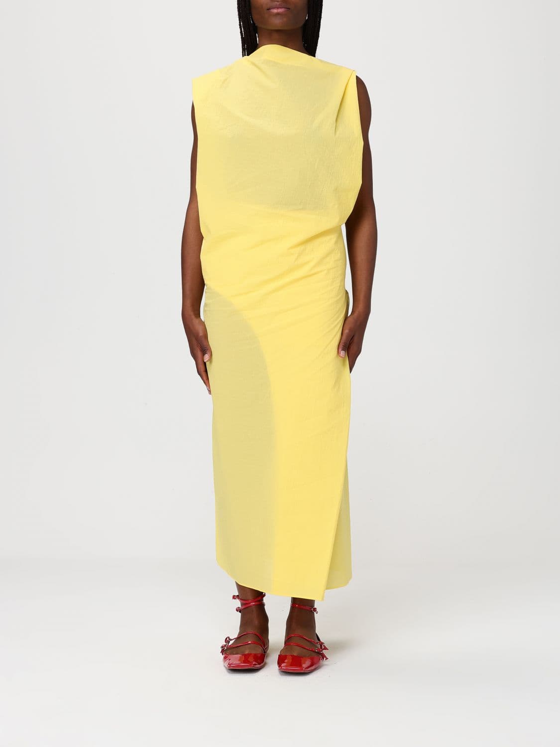 Jacquemus Dress Woman color Yellow · 36