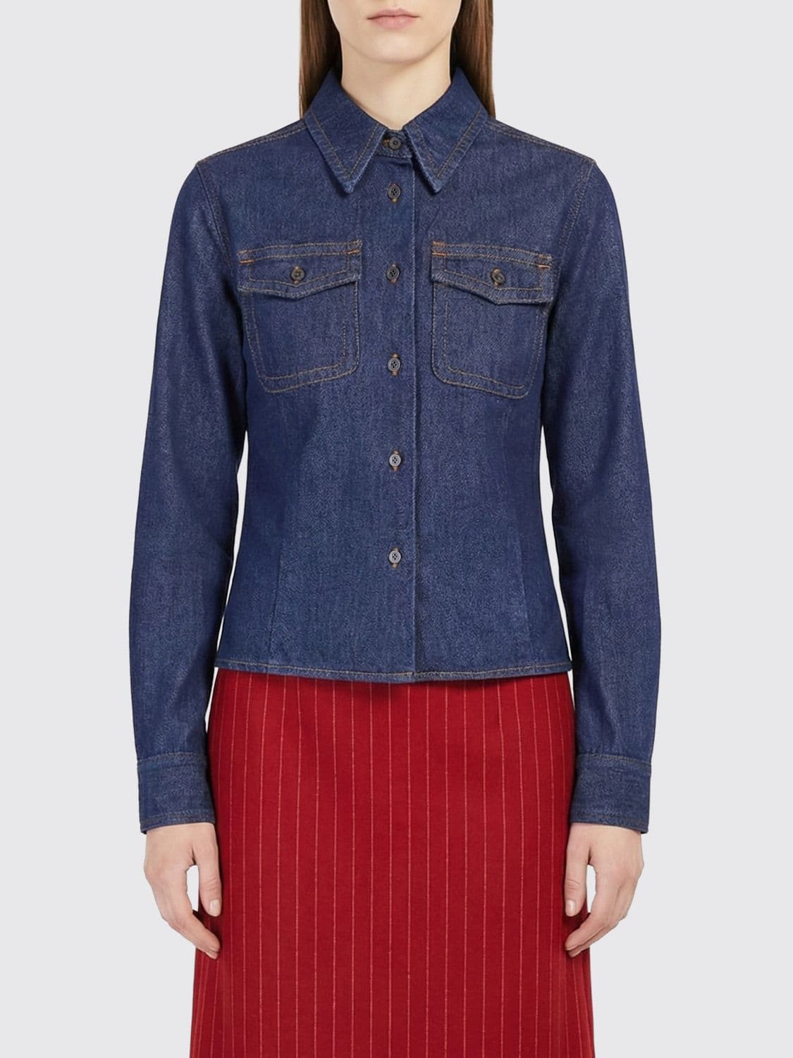 Dries Van Noten Shirt Woman color Blue