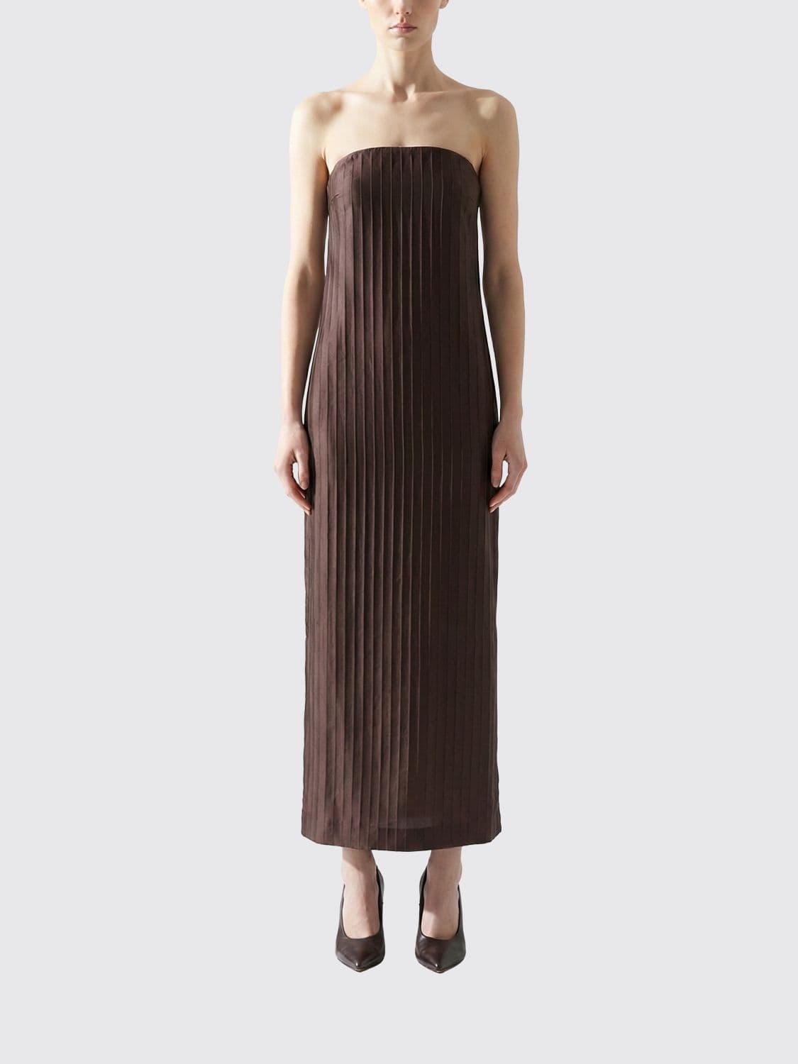 Loulou De Saison Dress Woman color Brown