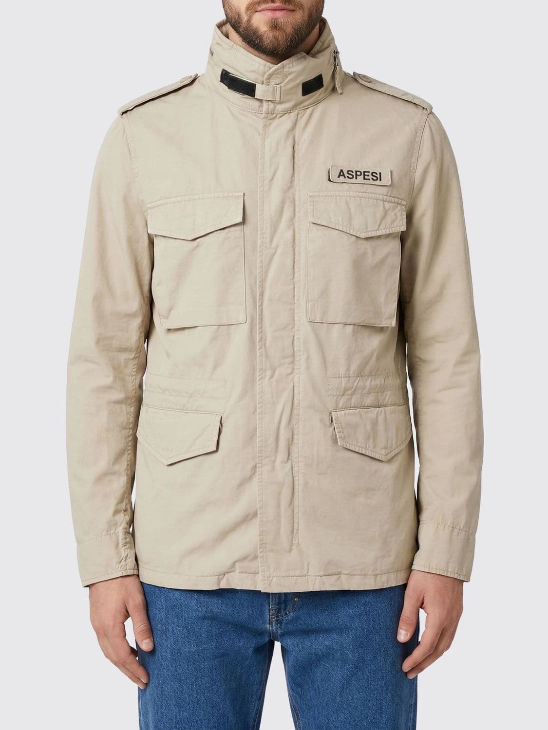Aspesi Coat Men color Brown · L