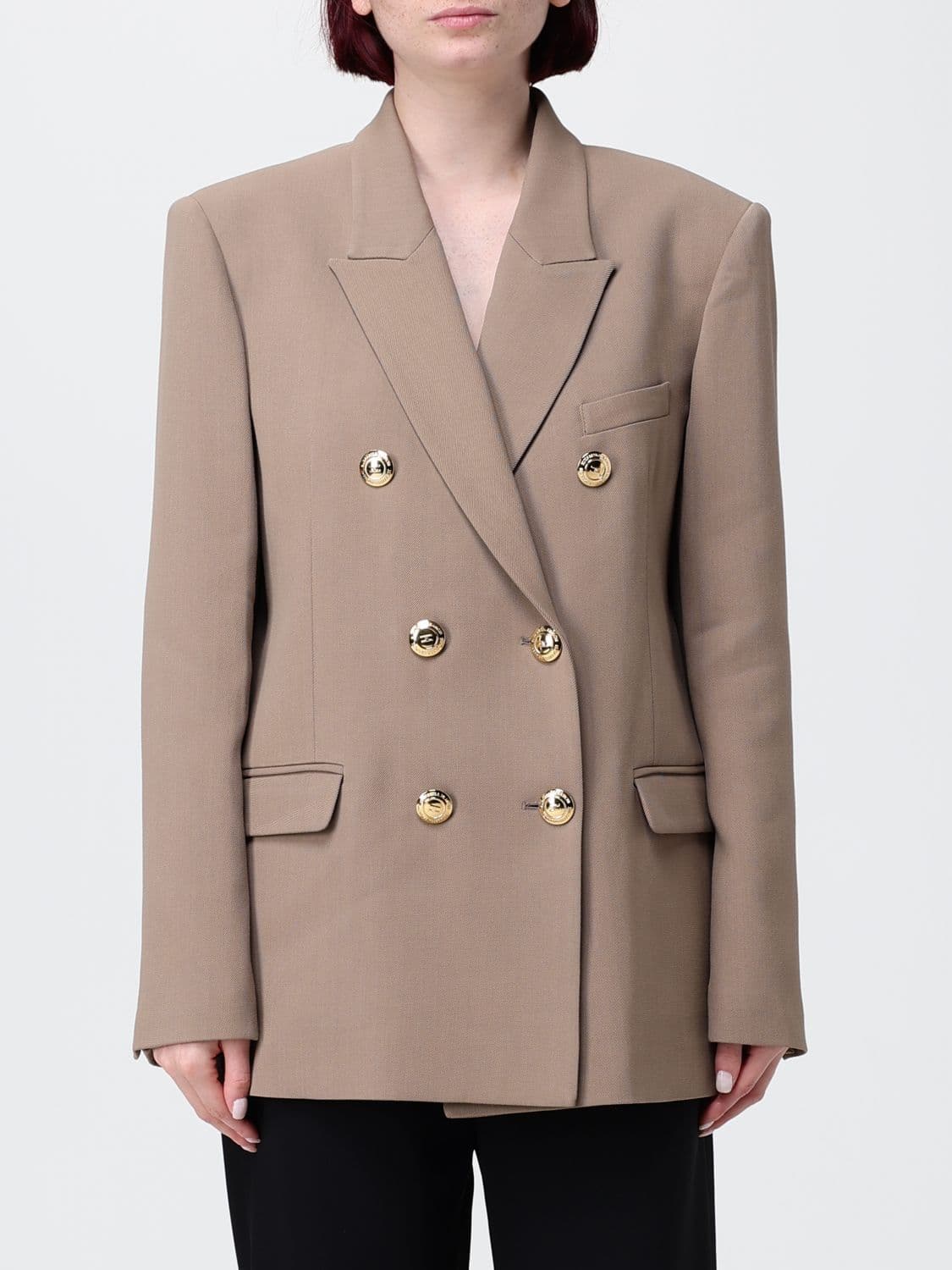 Elisabetta Franchi Jacket Woman color Grey