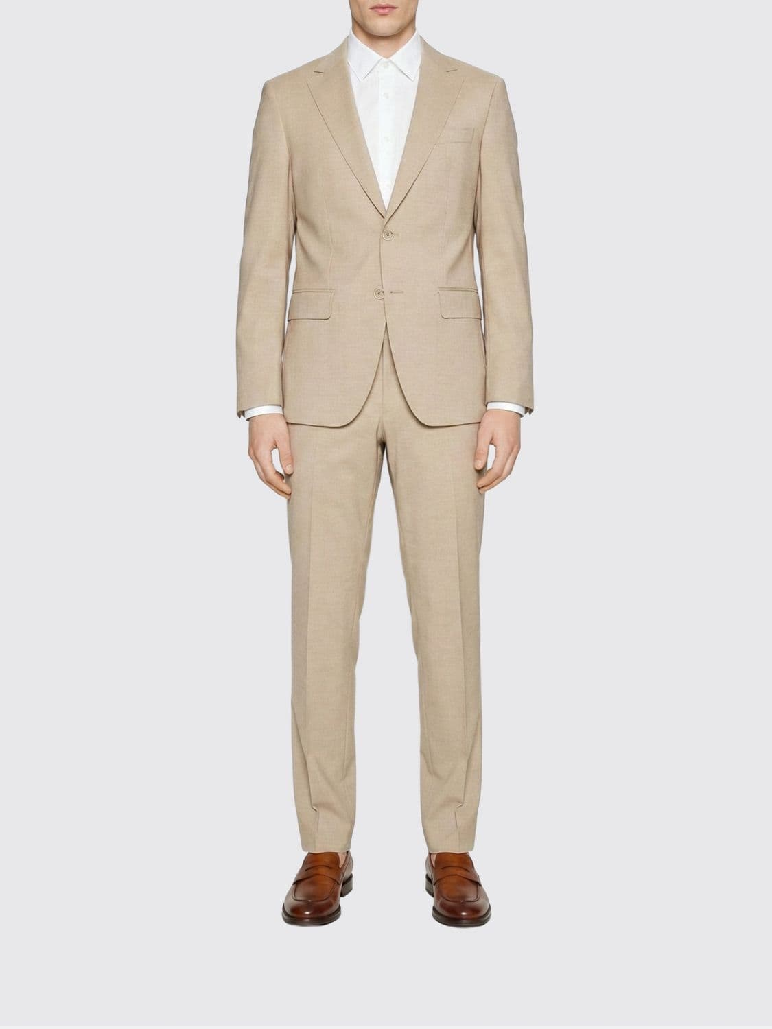 Boss Suit Men color Beige · 56