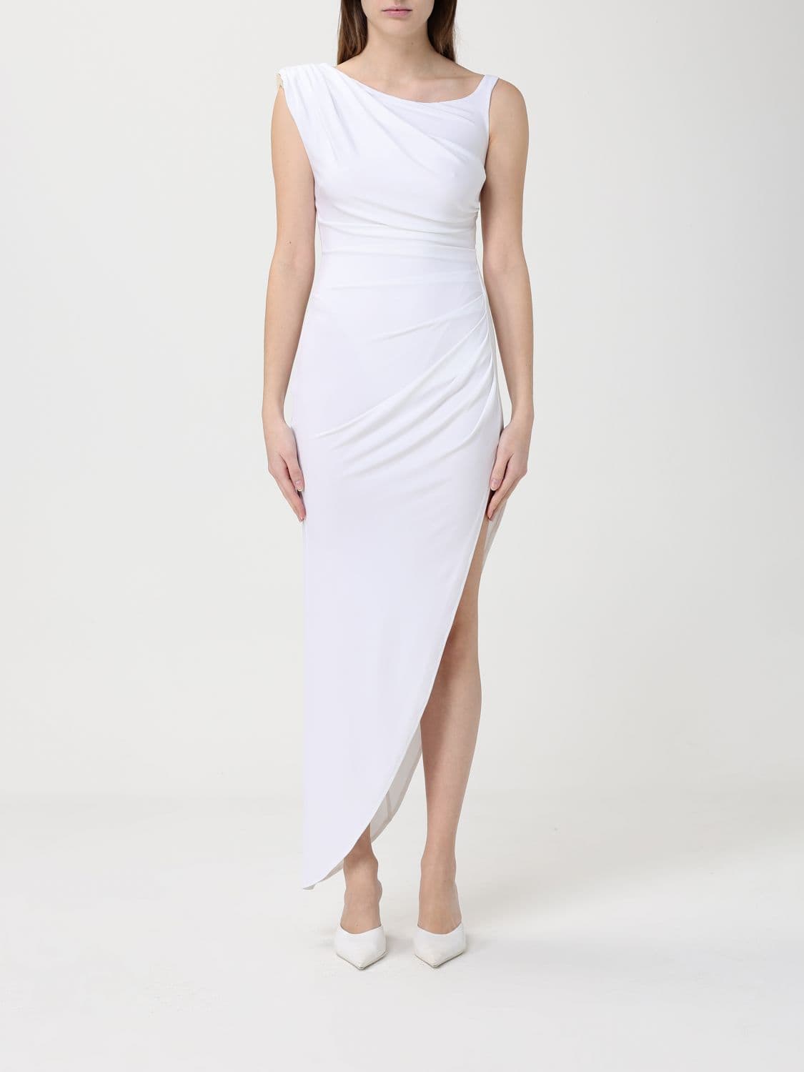 Elisabetta Franchi Crêpe Jersey Asymmetric Dress