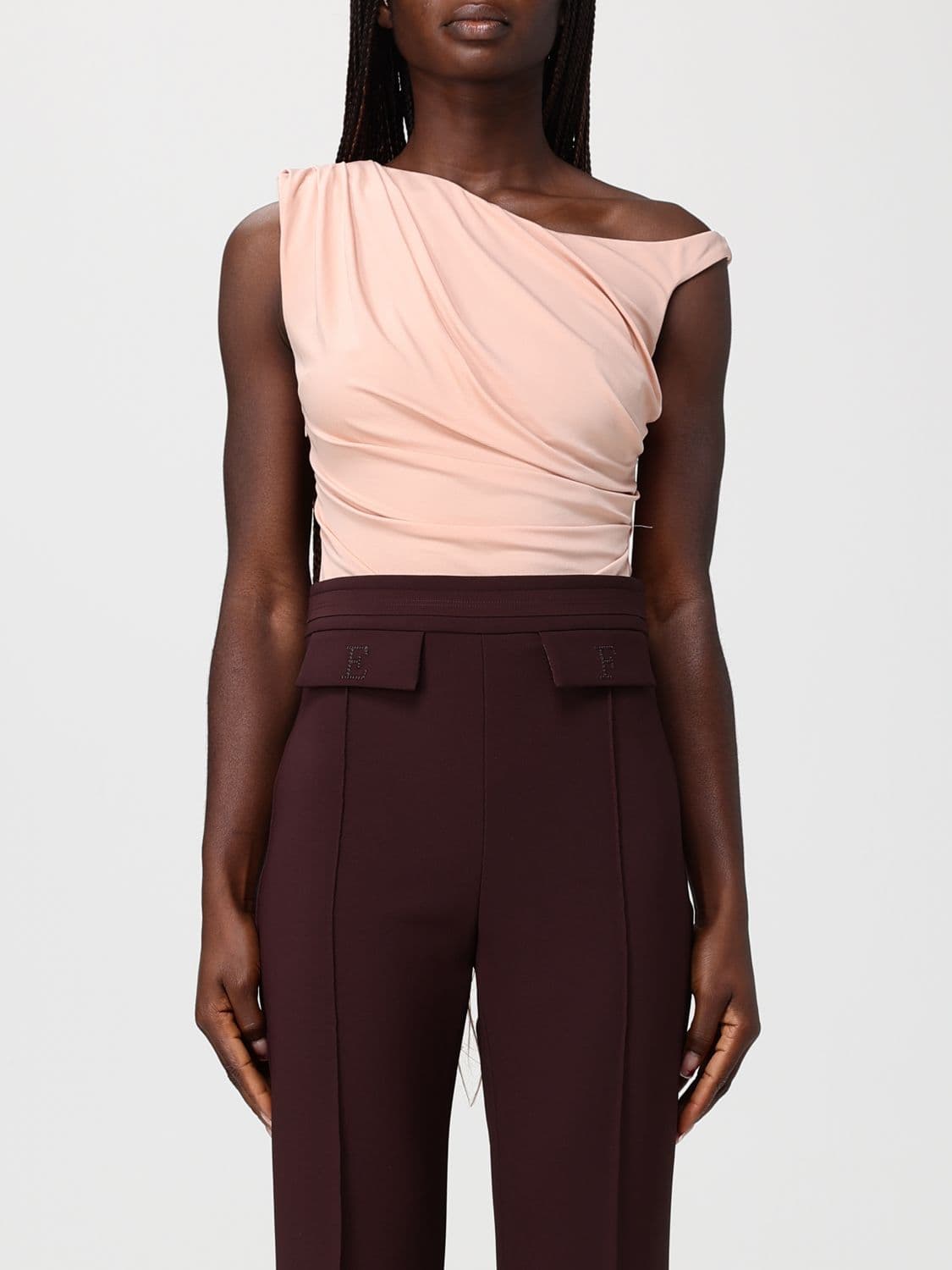 Elisabetta Franchi Draped Bodysuit