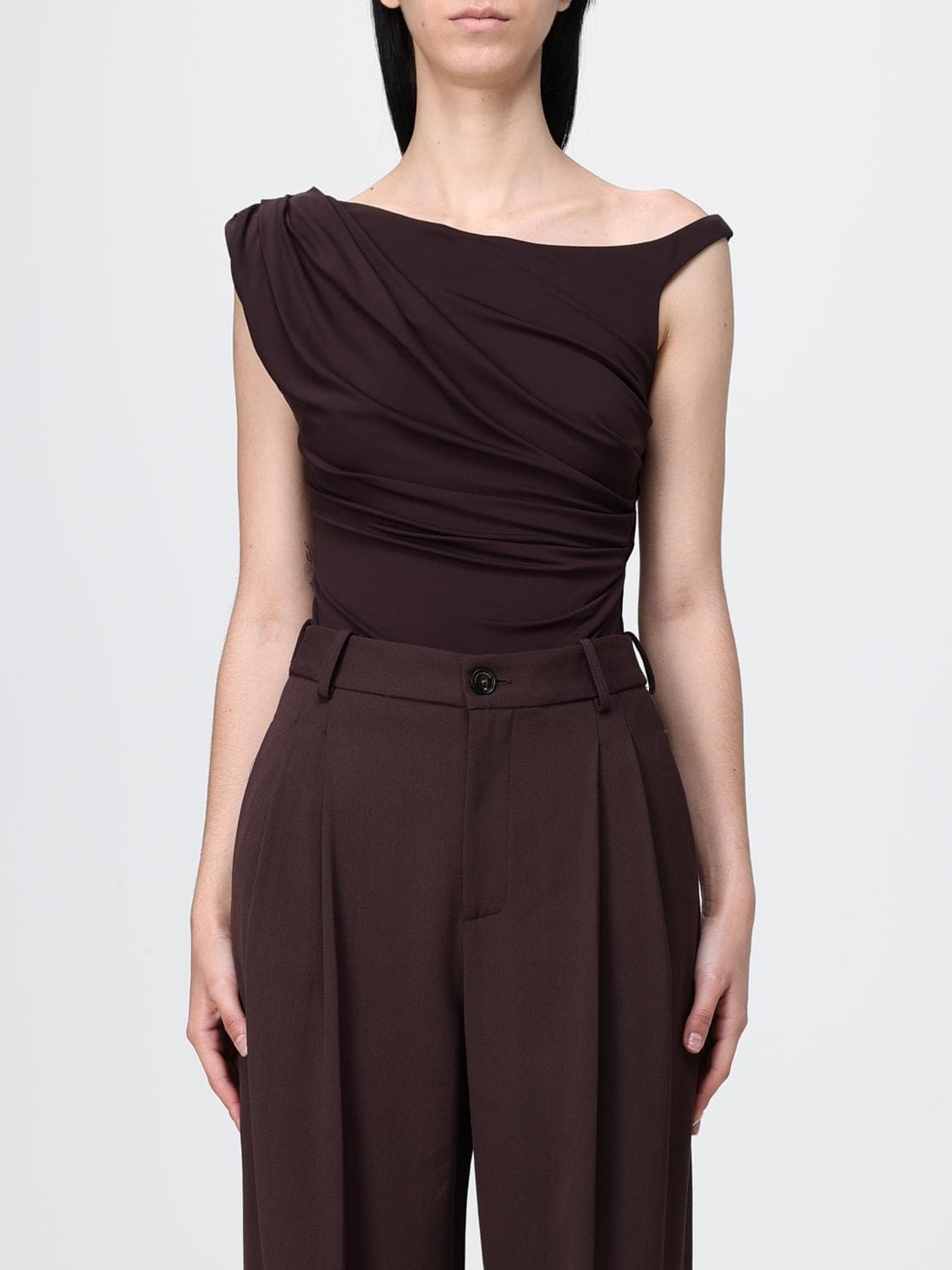 Elisabetta Franchi Draped Bodysuit · 40
