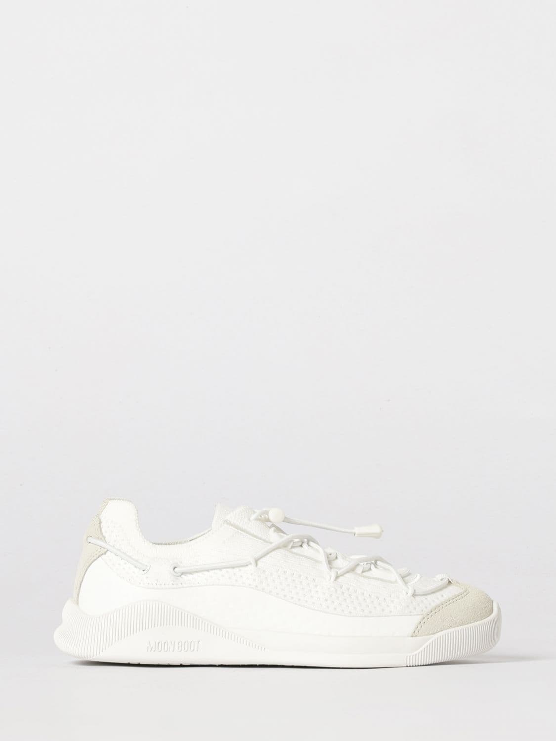 Moon Boot Moonlight Sneakers in Crochet Knit and Suede