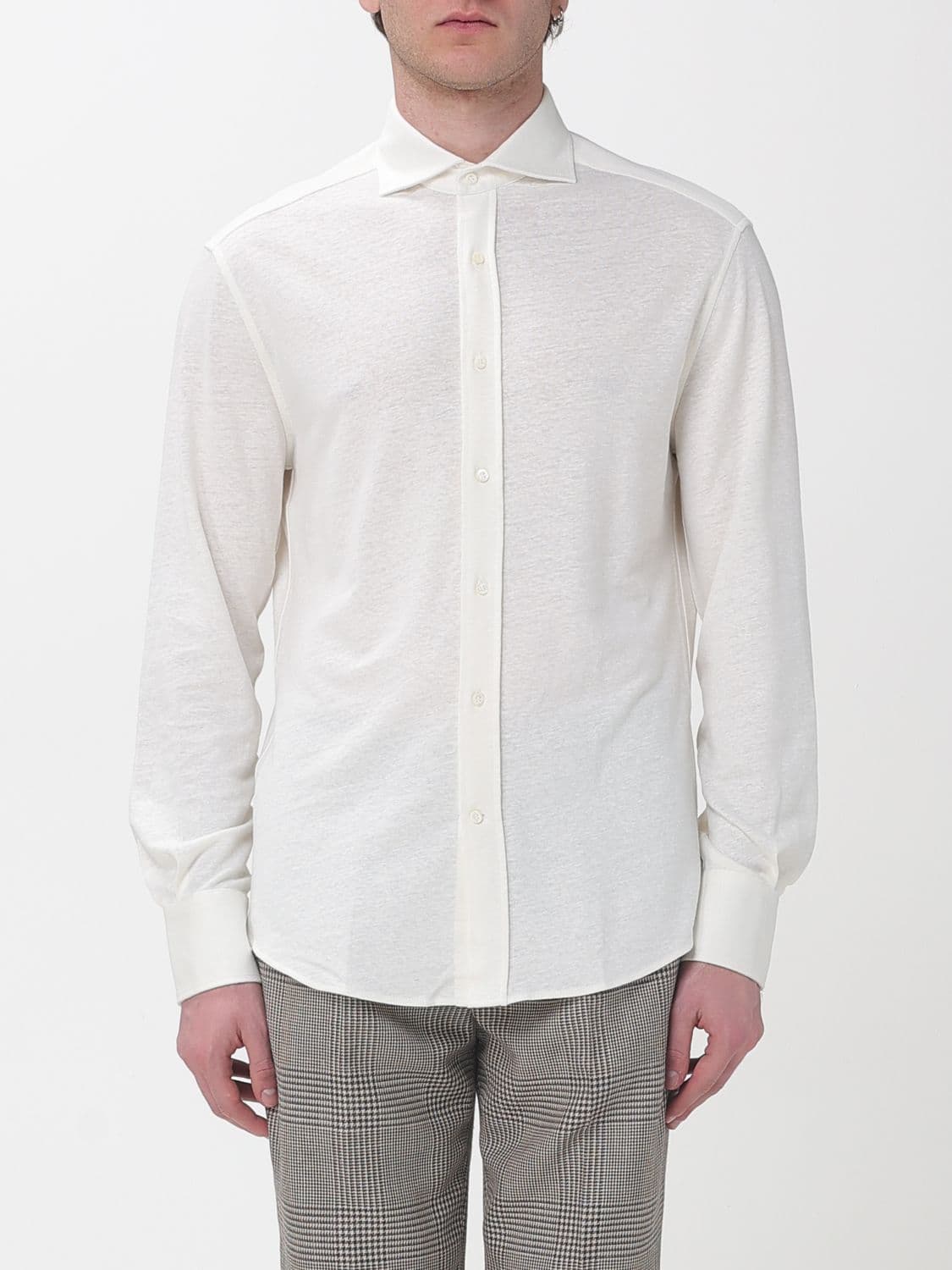 Brunello Cucinelli Shirt in Cotton and Linen