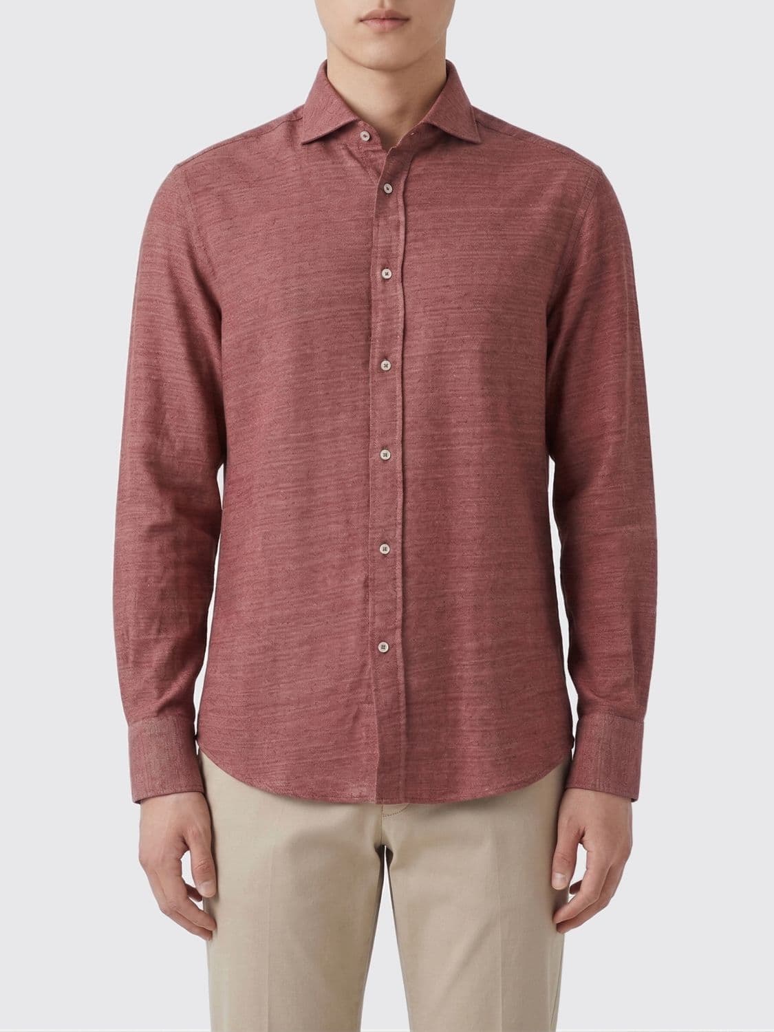 Brunello Cucinelli Shirt in Cotton and Linen · M