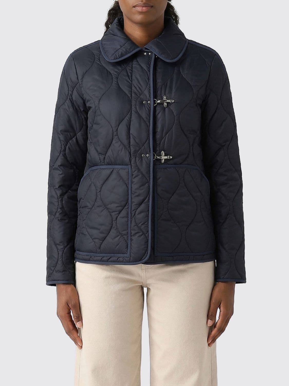 Fay Quilted Down Jacket in Padded Technical Fabric