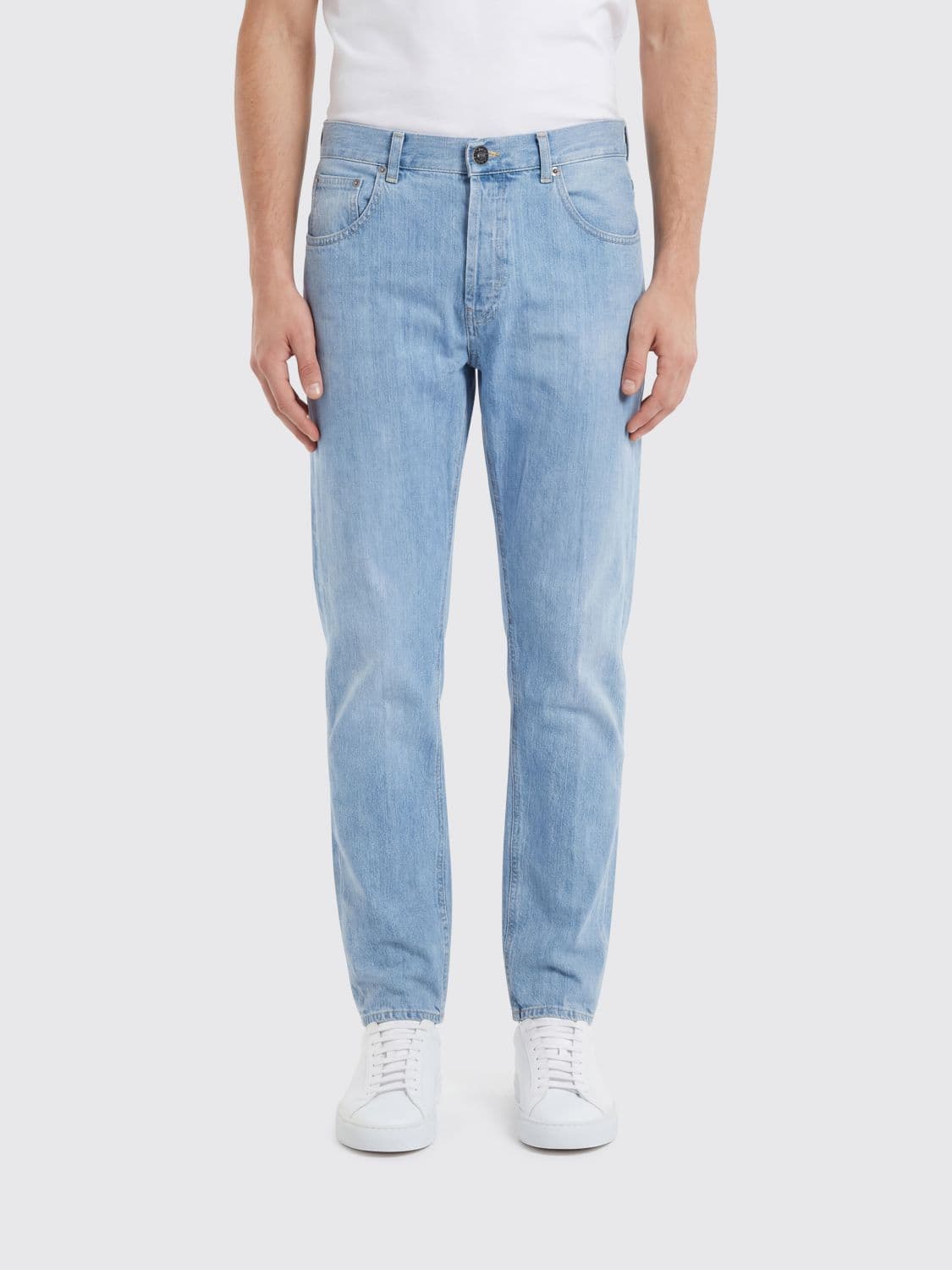 Dondup Straight Jeans in Cotton Denim