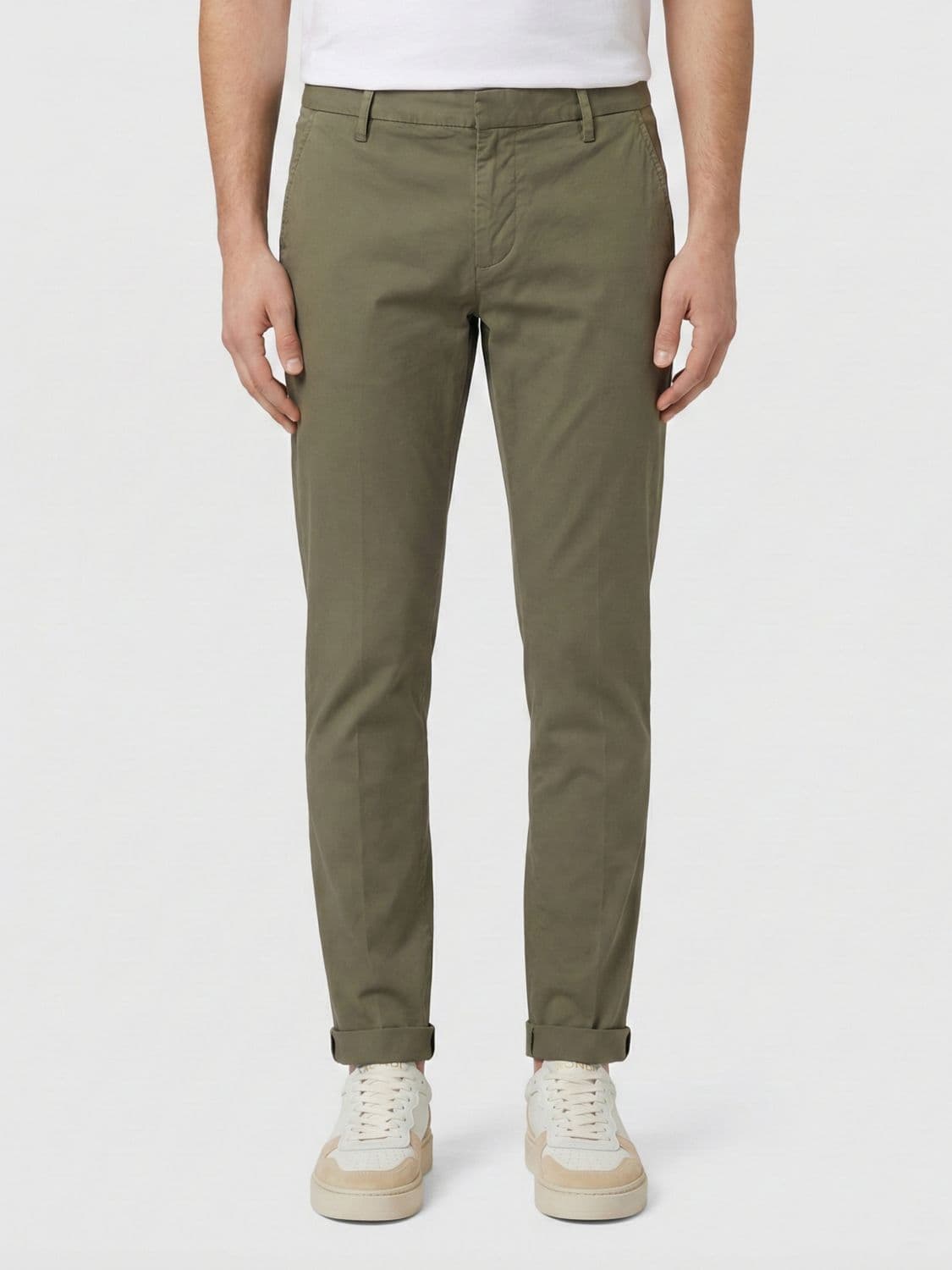 Dondup Stretch Cotton Chino Trousers