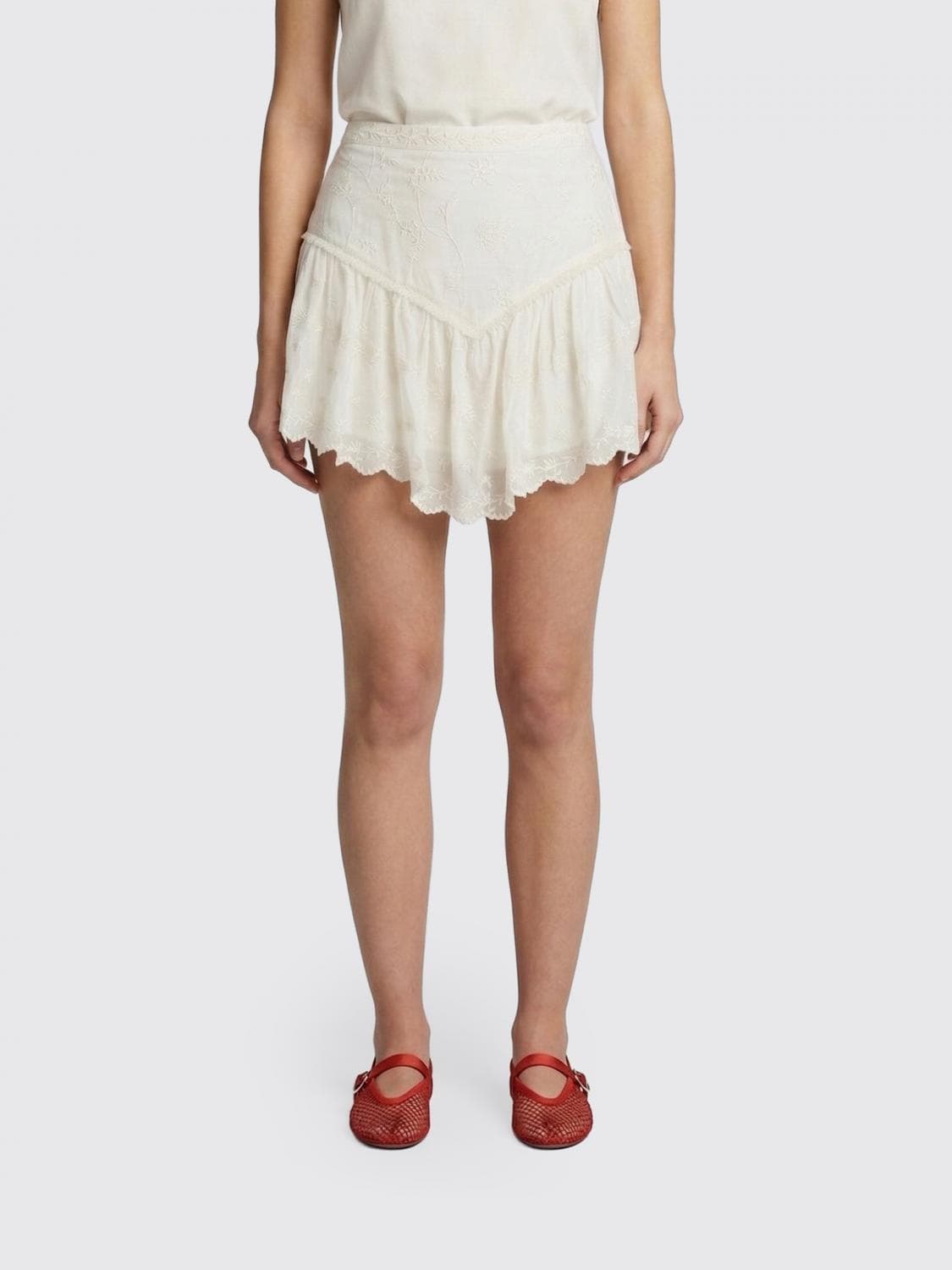 Isabel Marant Zoelia Cotton and Silk Shorts