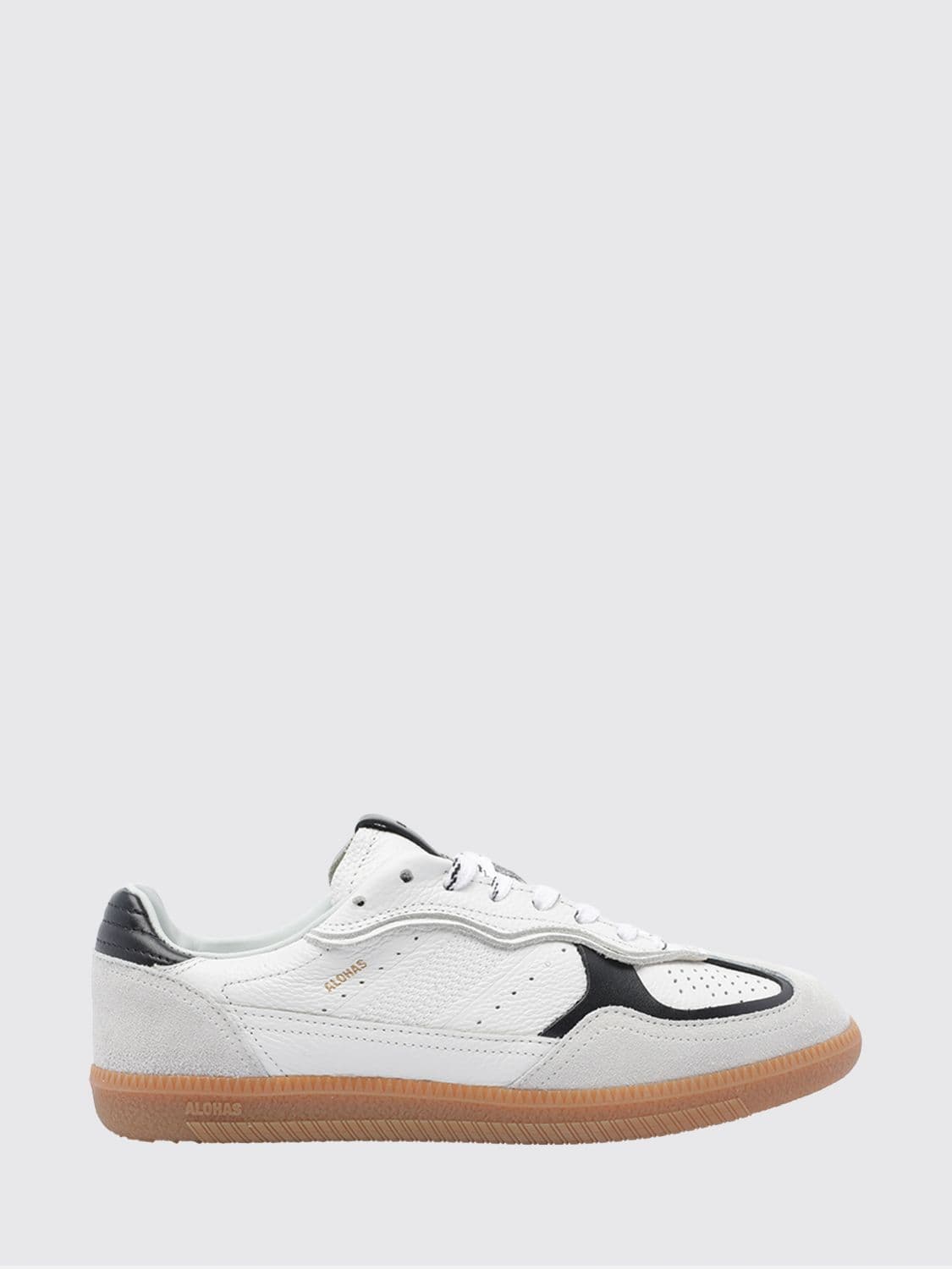 Alohas TB.490 Grained Leather and Suede Sneakers