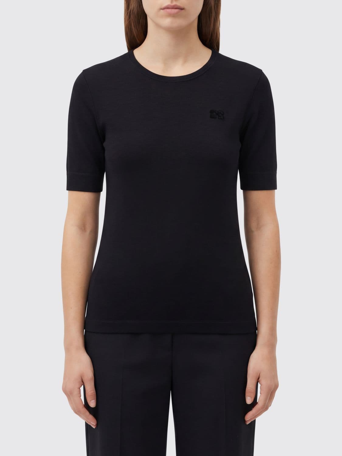 Ganni Stretch Organic Cotton T-shirts · L