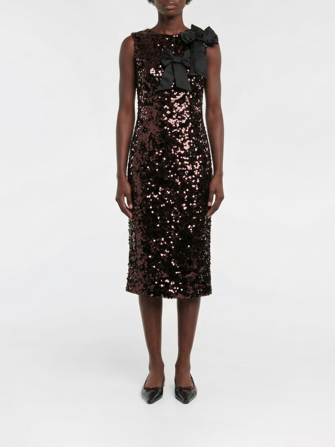 Ganni Sequin Dress with Bow