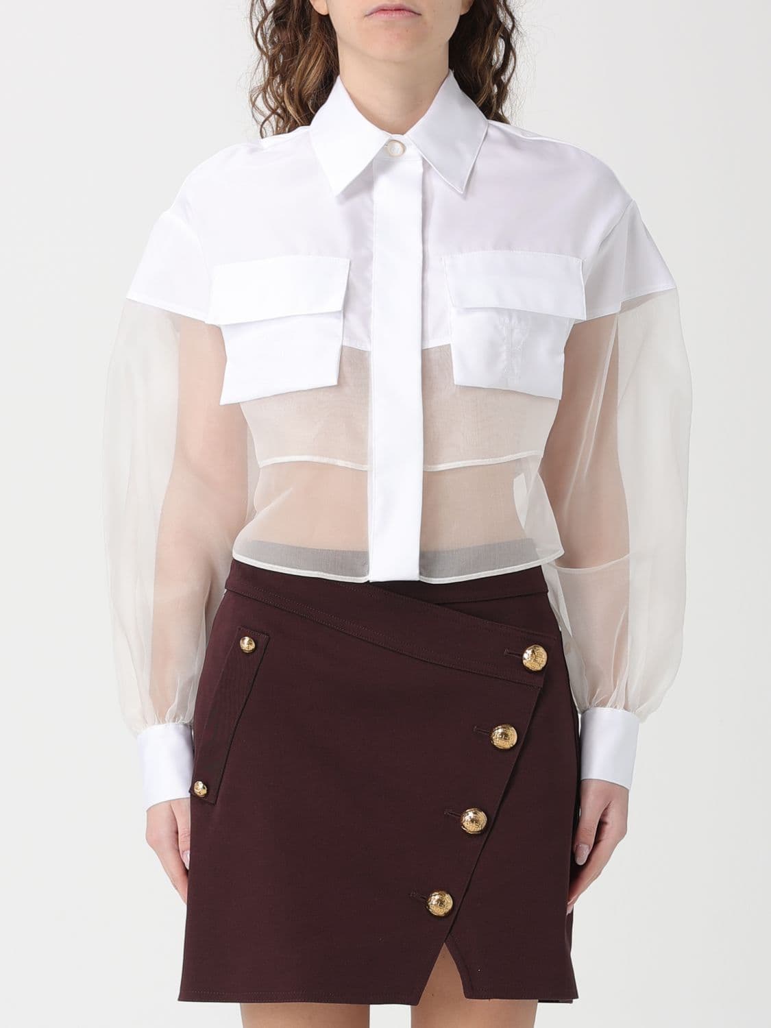 Elisabetta Franchi Cotton Organza Shirt