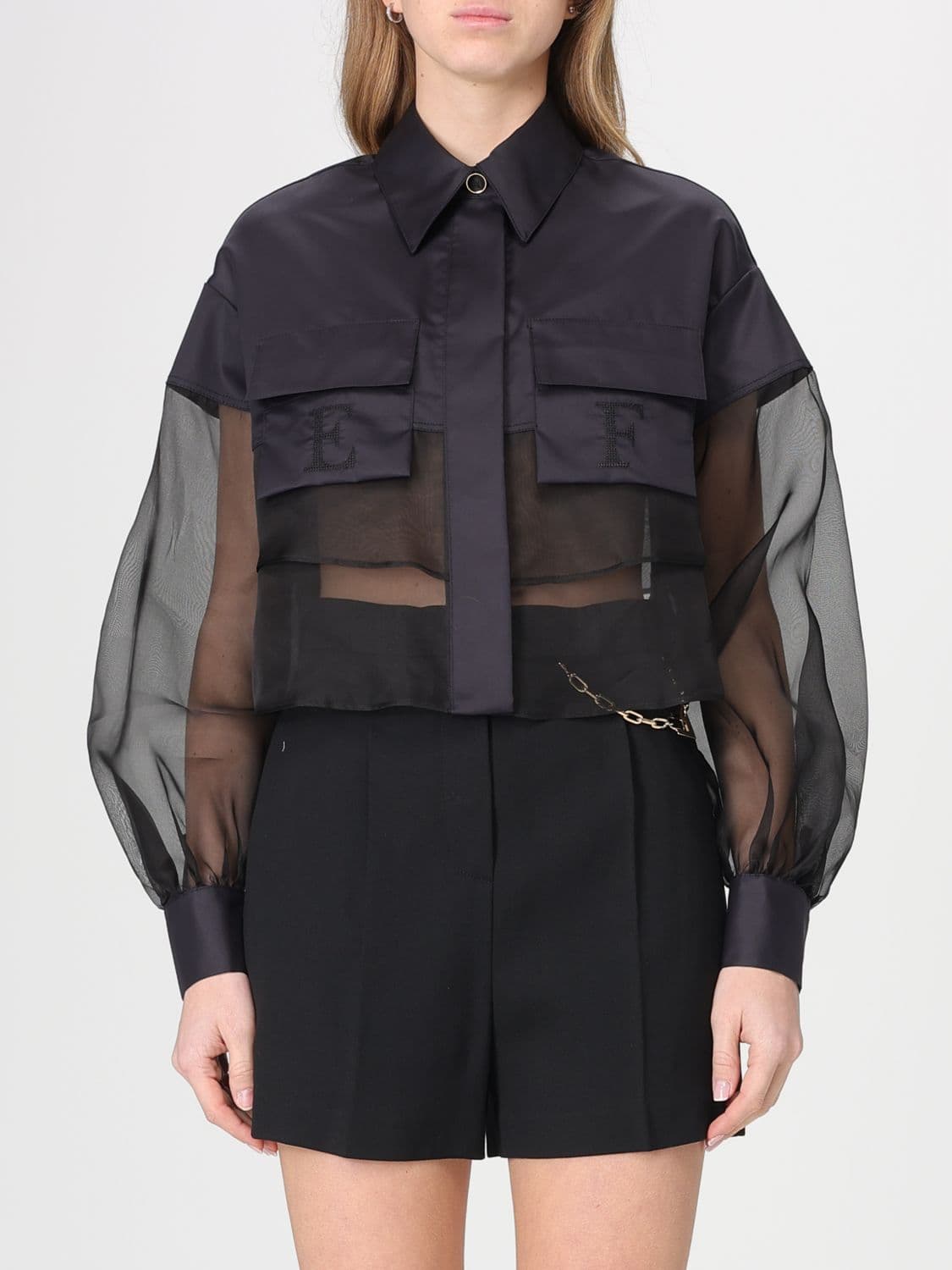 Elisabetta Franchi Cotton Organza Shirt