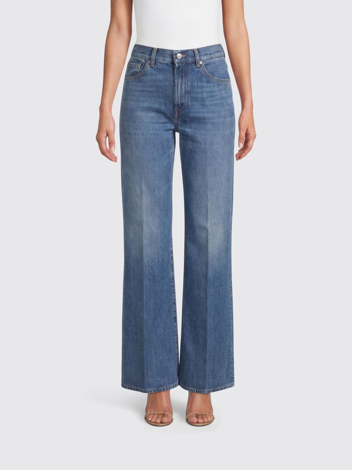 Dondup Wide Leg Denim Jeans