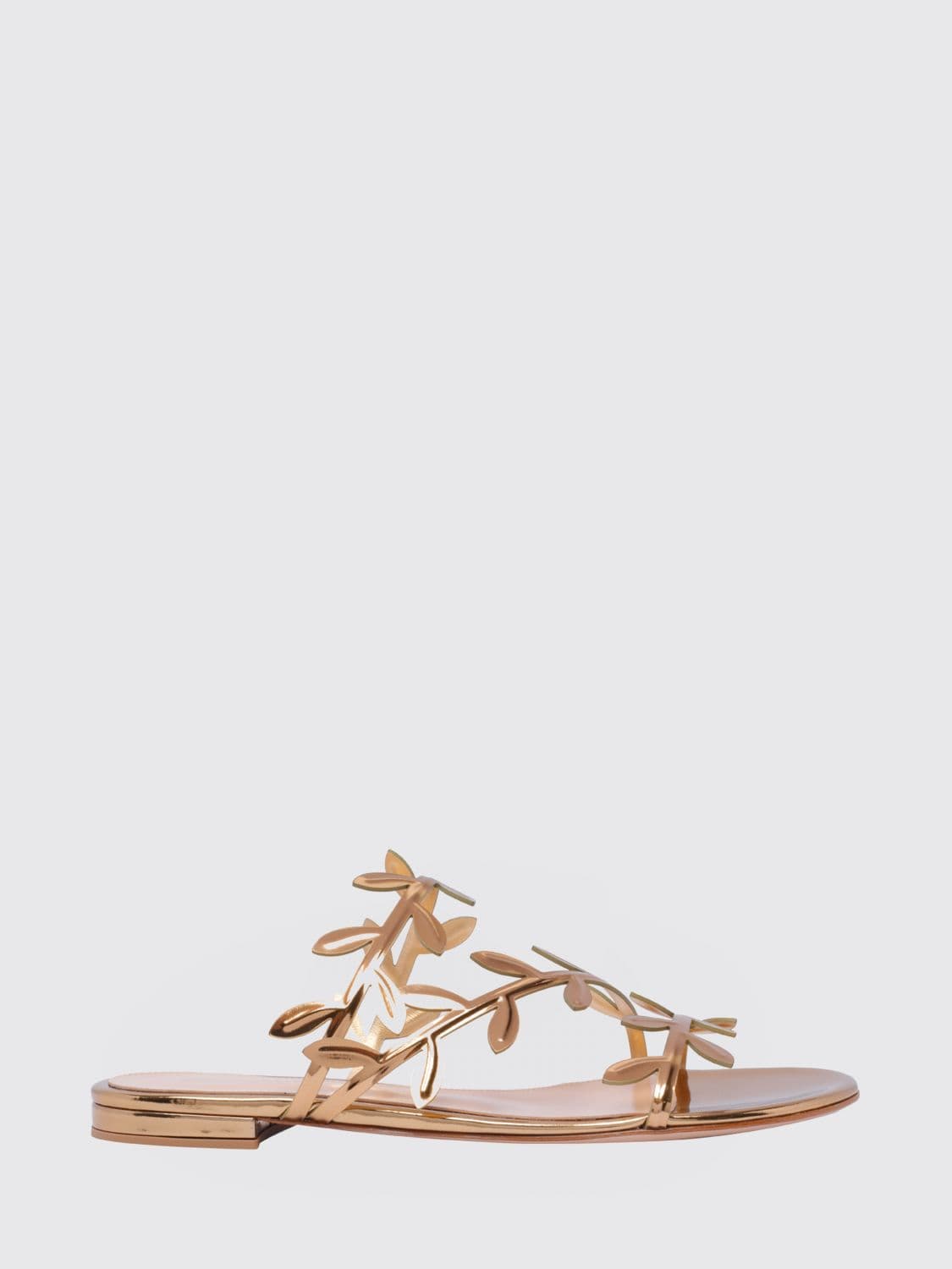 Gianvito Rossi Laminated Patent Leather Sandal
