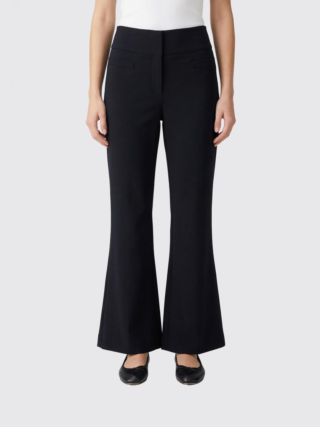 Courrèges Flared Crêpe Trousers