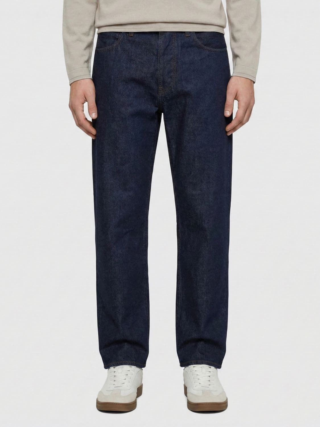 Stone Island Straight Cotton Denim Jeans