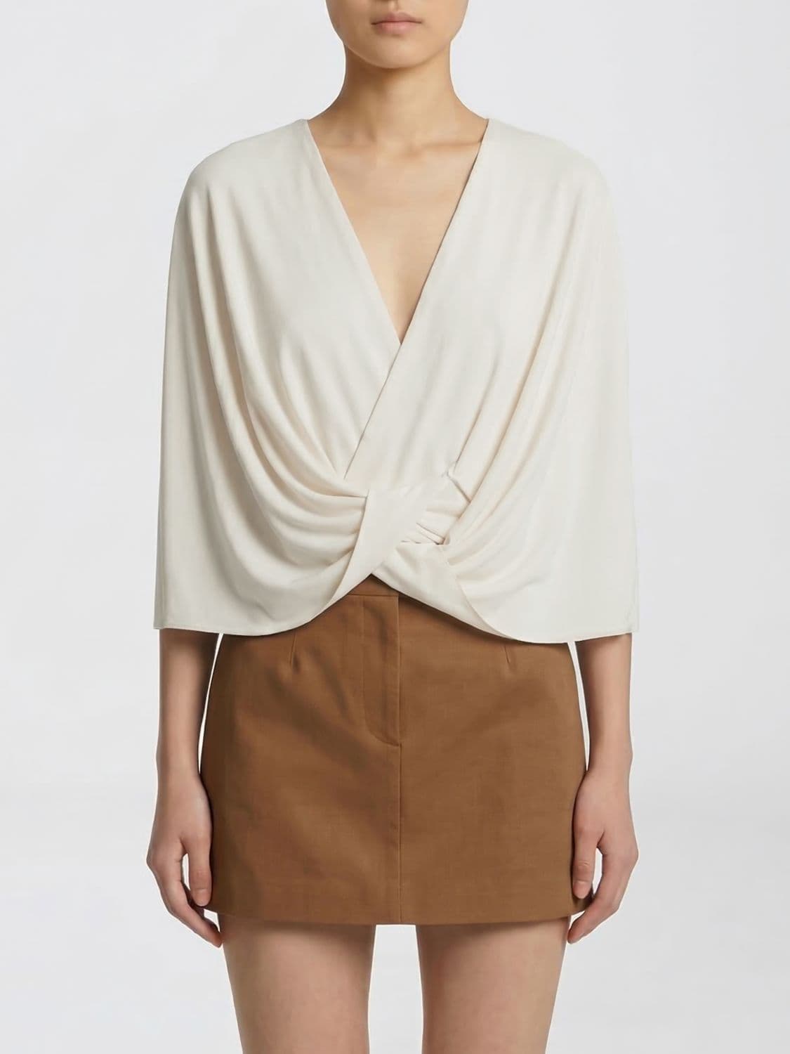 Alaïa Viscose Bodysuit Blouse · 40