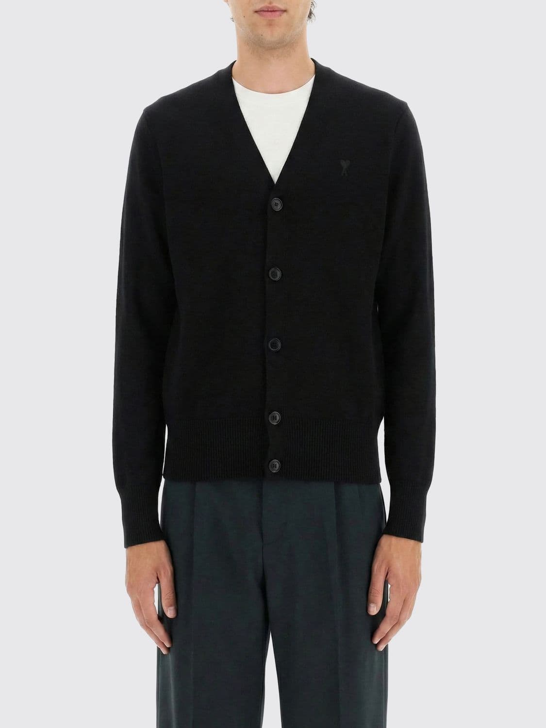 Ami Paris Wool Cardigan