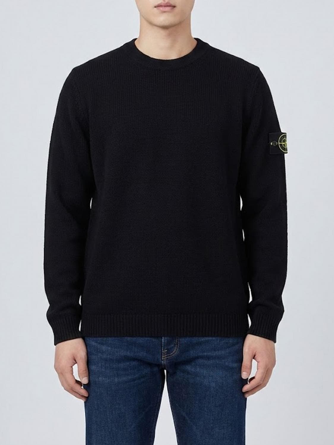 Stone Island Cotton Crew Neck Jumper