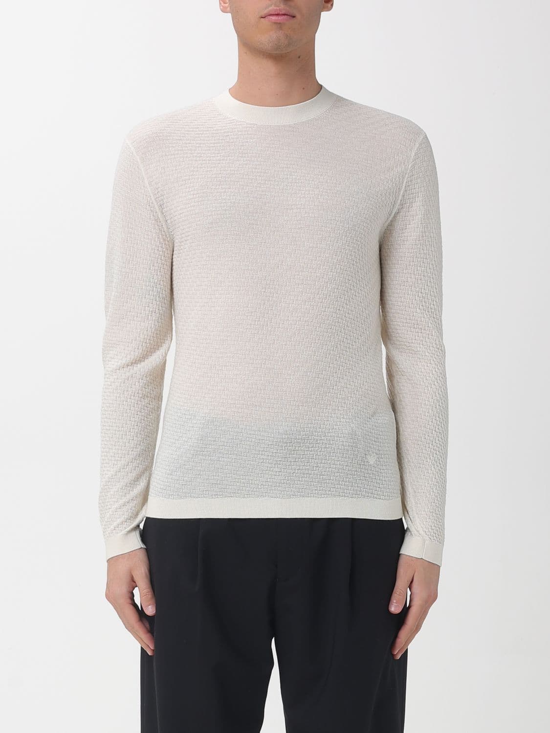 Emporio Armani Virgin Wool Crew-Neck Pullover