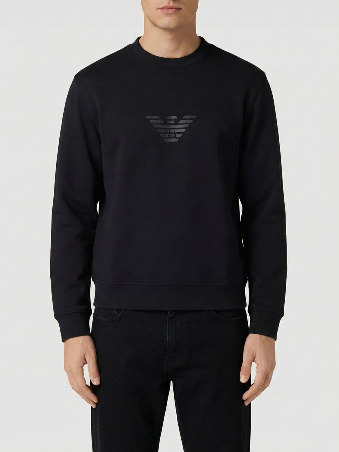 Emporio Armani Crew Neck Sweatshirt with Logo