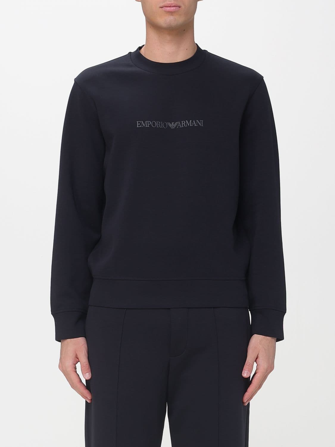 Emporio Armani Crew Neck Sweatshirt with Logo
