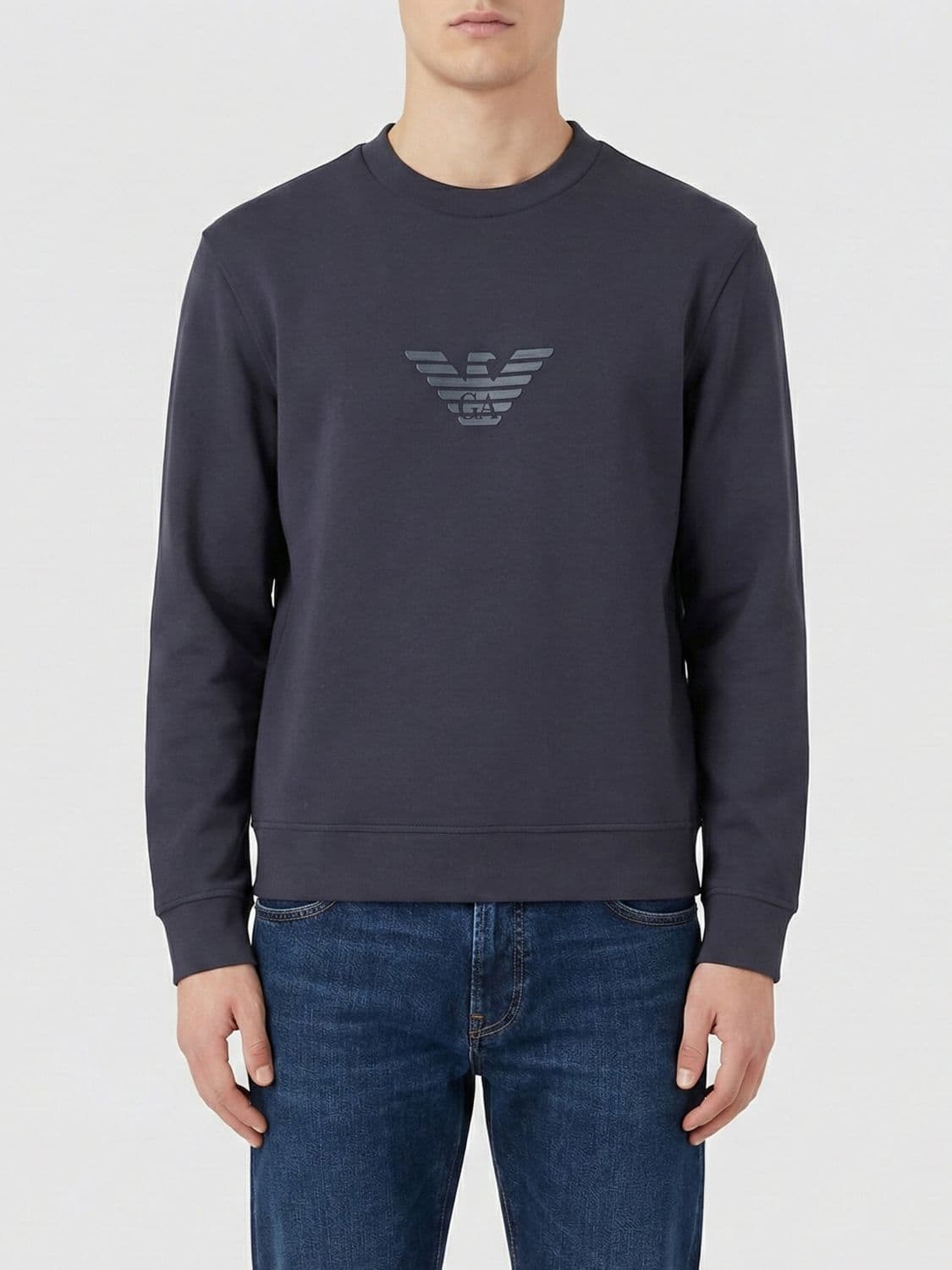 Emporio Armani Crew Neck Sweatshirt with Logo