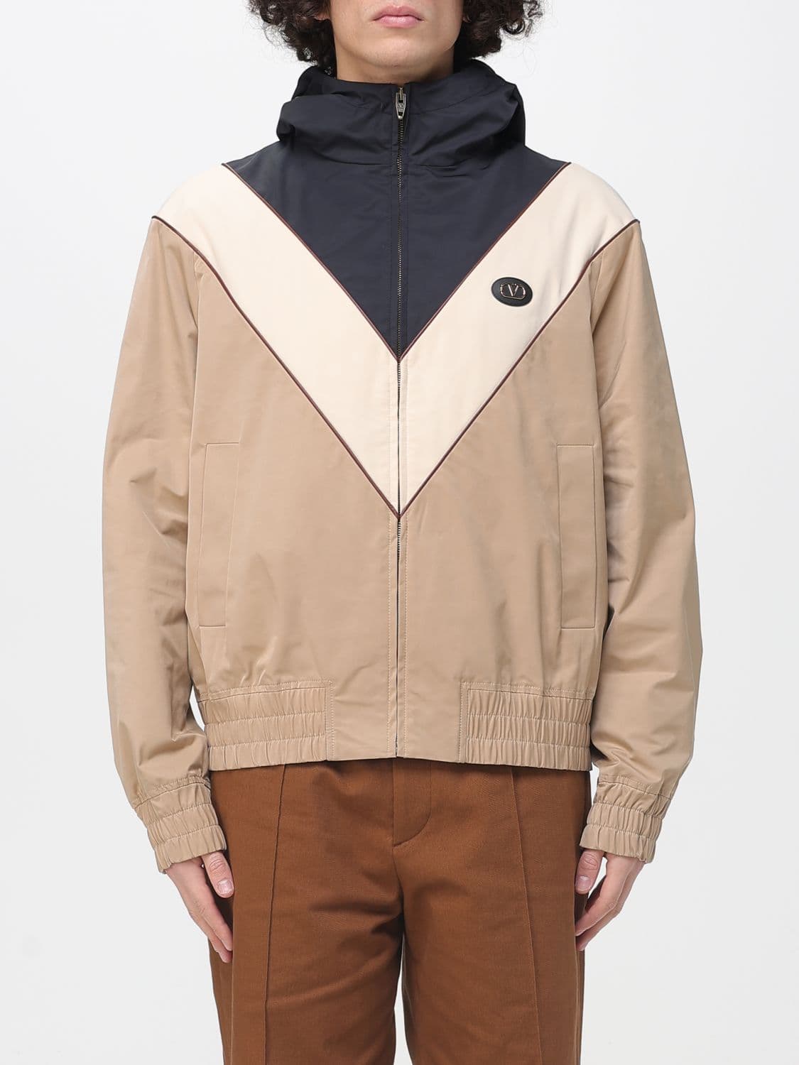 Valentino Hooded Windbreaker Jacket