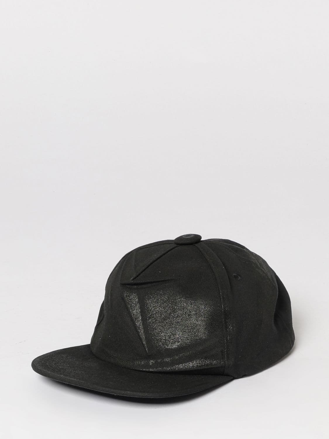 Maison Margiela Crinkled Cotton Twill Hat with Smoky Glitter