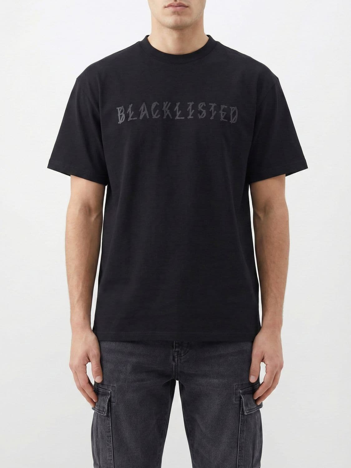 44 Label Group Maxi Logo Cotton T-shirt