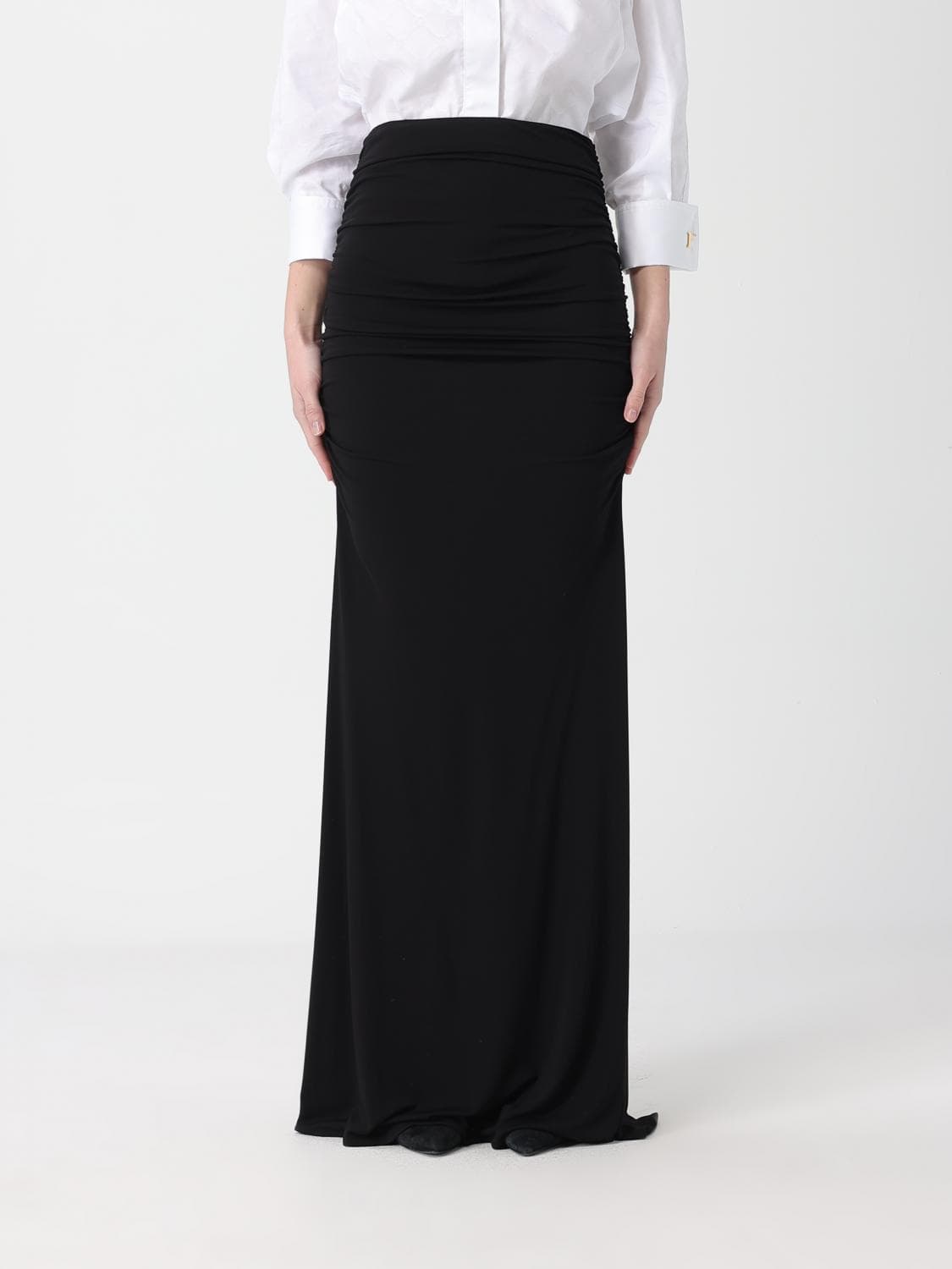 Elisabetta Franchi Long Jersey Skirt