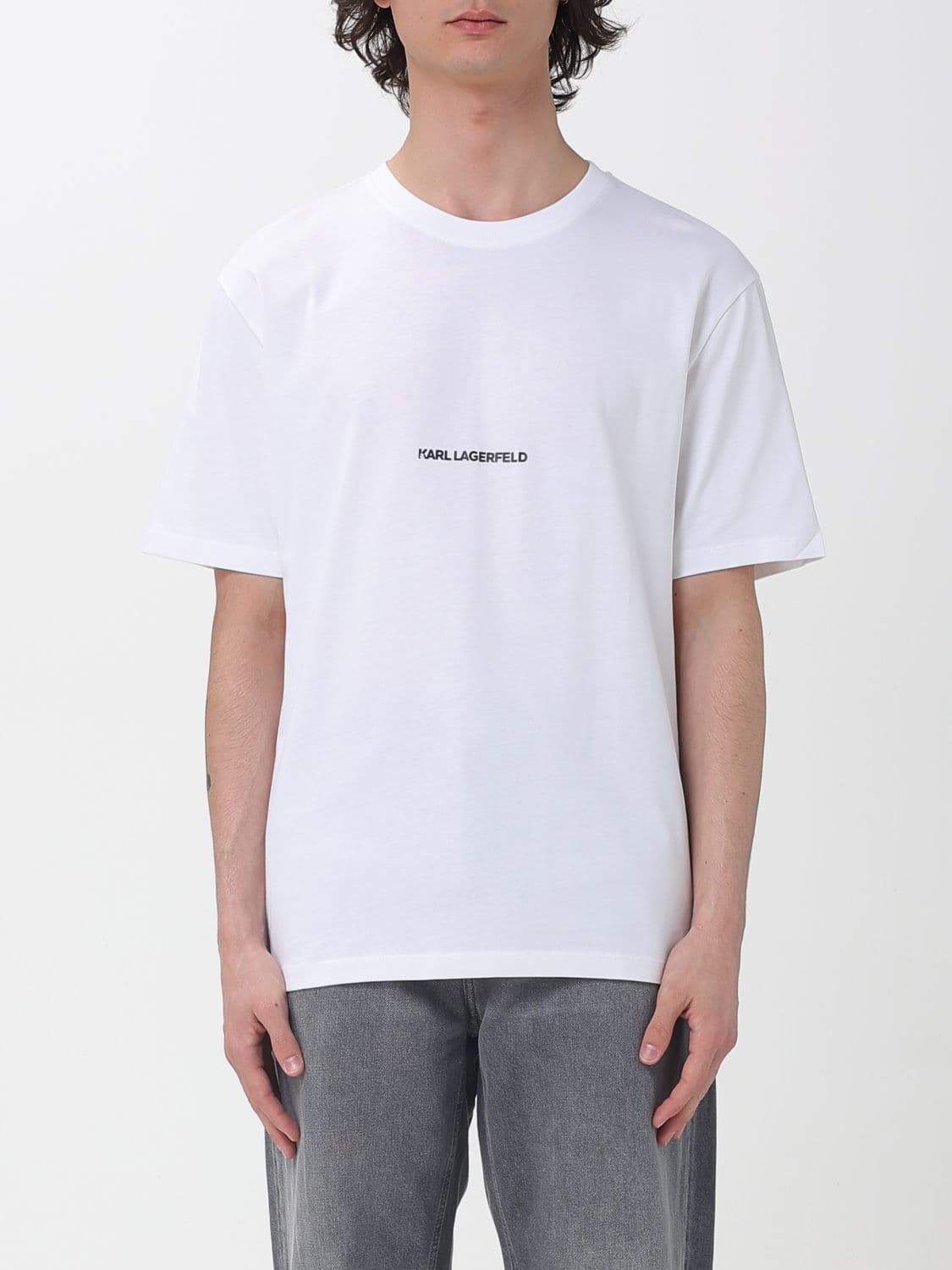 Karl Lagerfeld Cotton T-Shirt with Logo