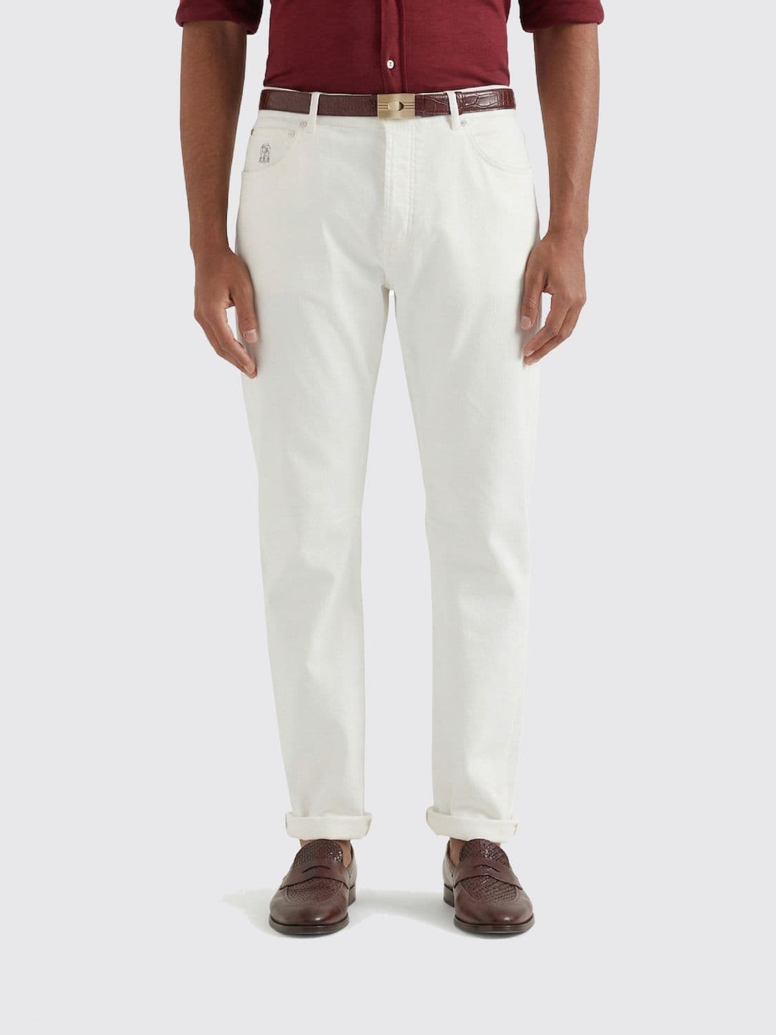 Brunello Cucinelli Slim Fit Jeans in Stretch Denim
