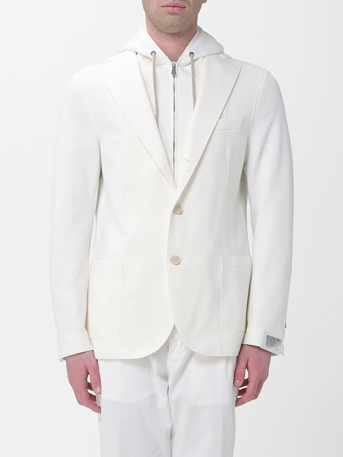 Eleventy Single Breasted Cotton Blazer